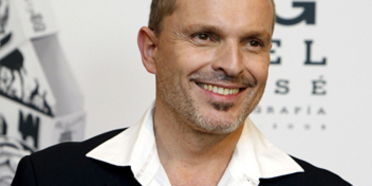 Miguel Bosé durante la presentación de Bosegrafia 1986 - 2005