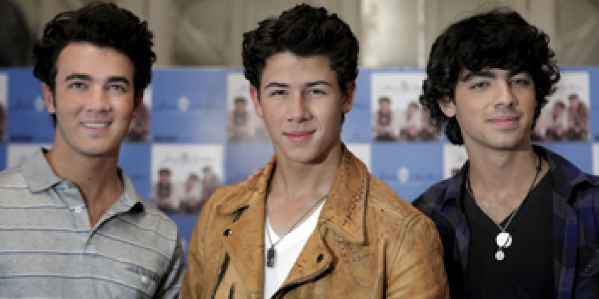 Jonas Brothers en rueda de prensa el pasado sábado