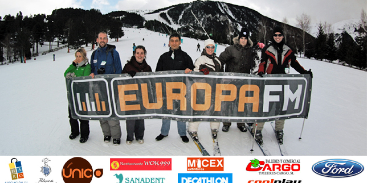 Esquiada para principiantes Europa FM en Logroño